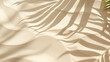 © ImagineThatStudios - Sand background with palm leaf shadow light beige color