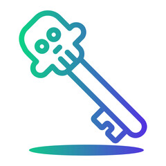 Sticker - key Line Gradient Icon