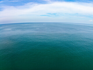 Nature view Beautiful clouds blue sky over sea in high season at Phuket Thailand