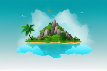 Wall Mural - island in the sea