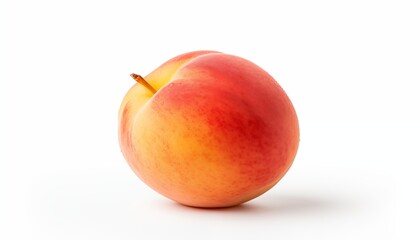 peach on white background