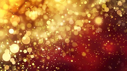 Poster - Gold_Background_vector_Red_christmas_background