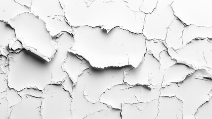 Aufkleber - Minimalist White Torn Poster Texture Clean and Versatile Background for Design : Generative AI