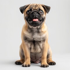 Wall Mural - Adorable Pug Puppy Sitting