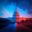 © tigerheart - Election Divide: US Capitol at Sunset.