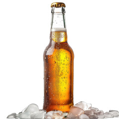 Sticker - beer and bottle on transparent background png