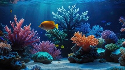 Coral reef aquarium