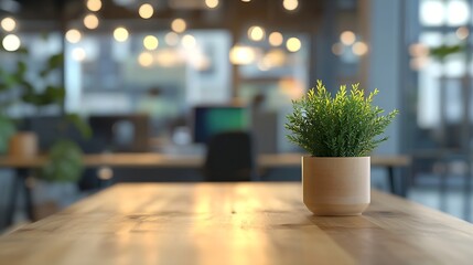 Aufkleber - Blur background of modern office interior design  Contemporary workspace for creative business : Generative AI