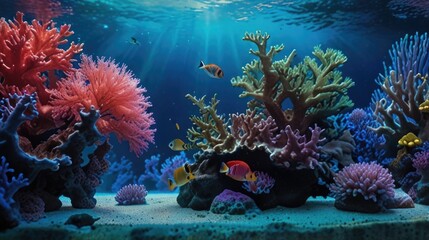 Coral reef aquarium