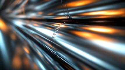 Poster - Metal blurred abstract background banner : Generative AI