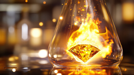 Wall Mural - Diamond in Fire.