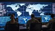 © BOJOShop - Military Personnel Monitoring Global Data on Monitors in Command Center
