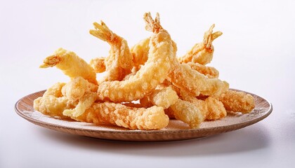 Tempura frozen with white background isolated