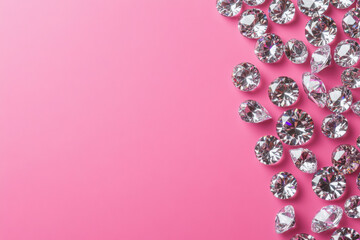 Poster - Diamonds on Pink.