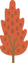 Wall Mural - Brown tree of autumn