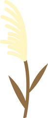 Wall Mural - One yellow reed