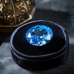 Sticker - Blue Topaz Gemstone.