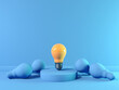 © Tierney - One out unique idea light bulb - 3D render