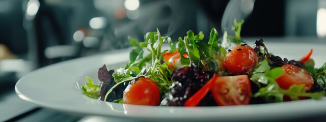 Canvas Print - Fresh Salad with Cherry Tomato