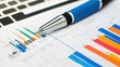 © Manon - Business Data Analysis Chart with Pen