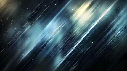 Wall Mural - Abstract Blue and White Diagonal Lines Background with Glowing Stars