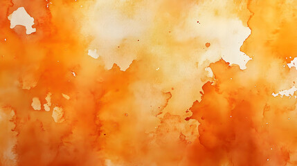 Wall Mural - Abstract Watercolor Background Orange Yellow and White