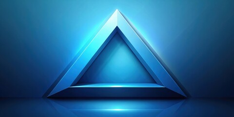 Abstract geometric background with blue triangle shape, geometry, blue, triangle, abstract, background, design, pattern