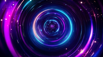 Wall Mural - Abstract background of glowing swirl in spiral style. Colorful ellipse in space tunnel style.