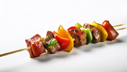 Wall Mural - Yakitori with white background isolated