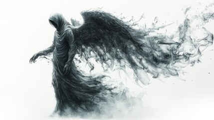 Dark Angel with Smoke Wings.