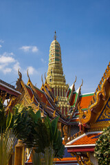 Wat Phra Kaew in the historic Grand Palace Bangkok, Thailand.