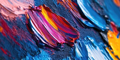 Poster - Close-up of abstract painting