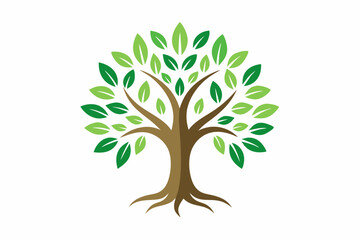 Tree of life logo design inspiration on white background