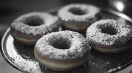 Canvas Print - Powdered Sugar Donuts