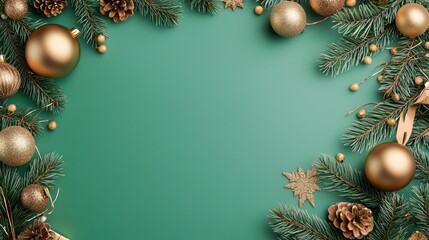 Merry Christmas and Happy New Year festive colorful composition. Christmas background. Xmas banner and holiday poster