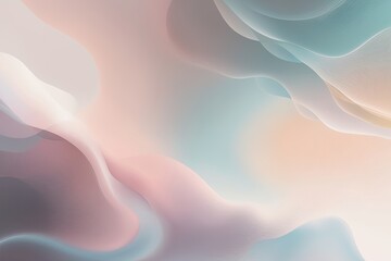 Wall Mural - Dreamy Abstract Illustration with Soft Gradients Gentle Colors and Ethereal Patterns