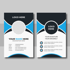 Wall Mural - Modern and Clean Business id Card Template Design