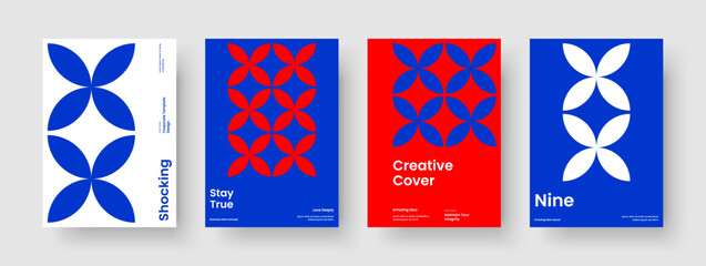Wall Mural - abstract report template. modern book cover design. geometric poster layout. business presentation. 