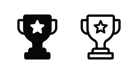 trophy icon vector. trophy cup symbol icon