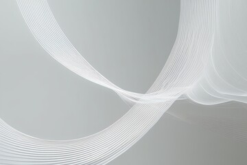Wall Mural - modern abstract white background with wavy lines and textured design