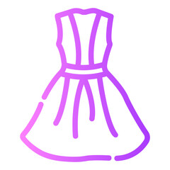 midi dress Gradient icon