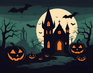 halloween background with pumpkin, halloween background with pumpkins, halloween background with pumpkin and bats