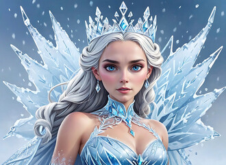 Wall Mural - The ice queen