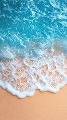 Wall Mural - Light Blue Sea and Sandy Beach Background