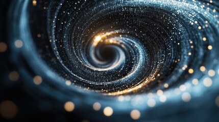 Wall Mural - Abstract Spiral of Light and Darkness