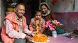 © Oleg - Indian family engaged in devotional prayer at home temple, embracing tradition and faith