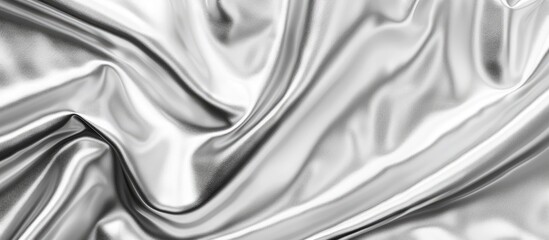 Poster - Abstract metallic silver shimmering texture background. Copy space image. Place for adding text and design