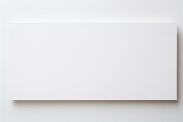 Wall Mural - White blank paper isolated on white background, flat lay