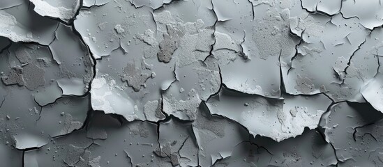 Canvas Print - Cracked Paint Texture on Wall. Copy space image. Place for adding text and design