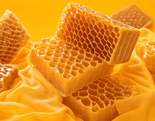 honeycomb on white, honeycomb and honey